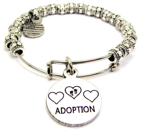 Adoption Metal Beaded Bracelet