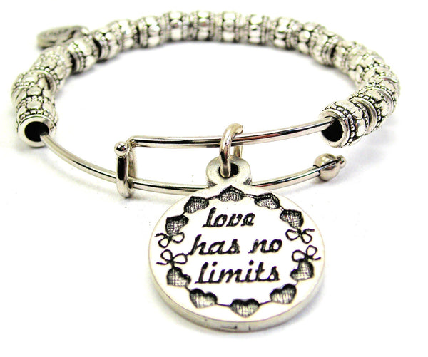 Love Has No Limits Metal Beaded Bracelet