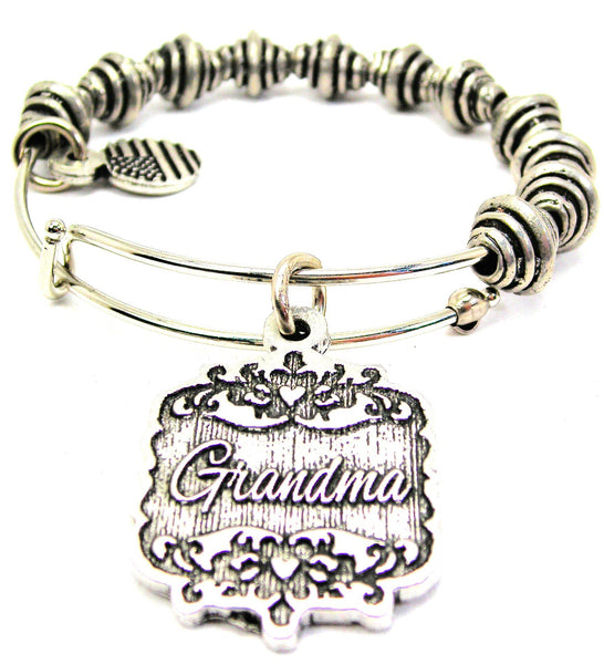 Grandma Victorian Scroll Spiral Beaded Bracelet
