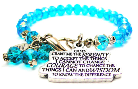 serenity prayer,  serenity bracelet,  serenity jewelry,  prayer bracelet,  prayer jewelry,  serenity charm,  prayer charm,  crystal bracelet