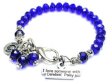 I Love Someone With Cerebral Palsy Splash Of Color Crystal Bracelet