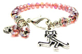 field hockey,  field hockey charm,  field hockey bracelet,  field hockey jewelry,  bangle bracelet,  crystal bracelet