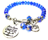 Live Love Cheer Splash Of Color Crystal Bracelet