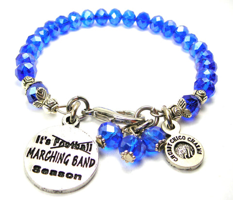 It's Marching Band Season Splash Of Color Crystal Bracelet