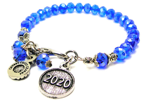 Year 2020 Splash Of Color Crystal Bracelet