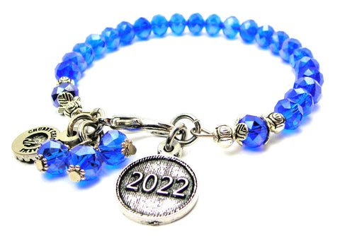 Year 2022 Splash Of Color Crystal Bracelet