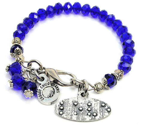 Love In Braille Splash Of Color Crystal Bracelet