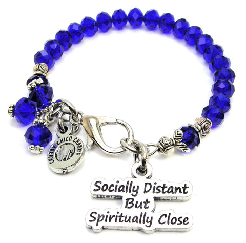 Socially Distant But Spiritually Close Splash Of Color Crystal Bracelet