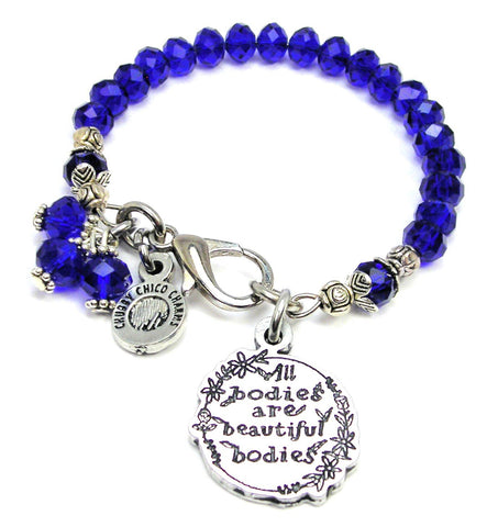 All Bodies Are Beautiful Bodies Splash Of Color Crystal Bracelet
