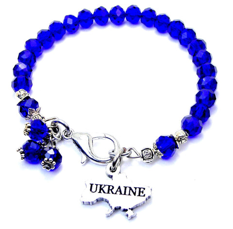 Ukraine Splash Of Color Crystal Bracelet