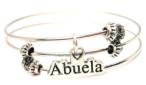 Abuela Triple Style Expandable Bangle Bracelet