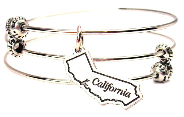 California Triple Style Expandable Bangle Bracelet