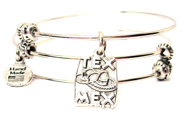 Tex Mex Triple Style Expandable Bangle Bracelet