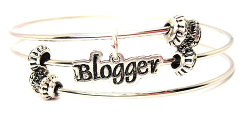 Blogger Triple Style Expandable Bangle Bracelet