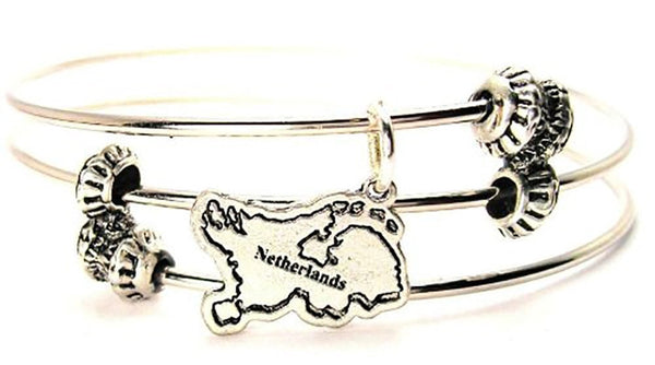 Netherlands bracelet, Netherlands jewelry, European bracelet, tulip bracelet, windmill bracelet