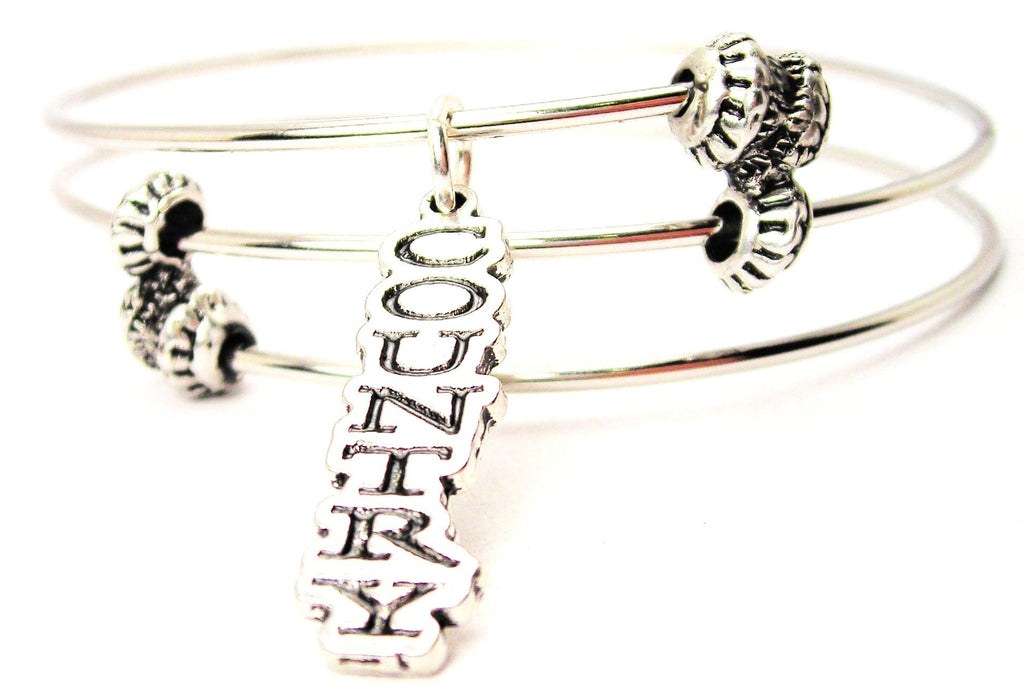 Bangle Bracelet and Letter S Charm