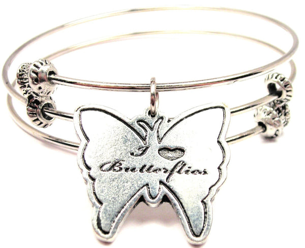 butterfly bracelet, butterfly jewelry, butterfly garden bracelet, butterflies jewelry
