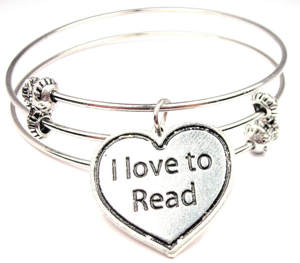 bookworm bracelet, book bracelet, library bracelet, I love to read bracelet