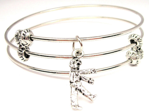 Little Walking Zombie Triple Style Expandable Bangle Bracelet