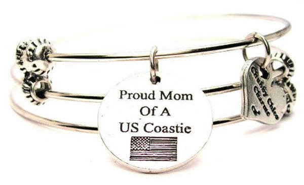 Military Bangle, Military Jewelry, Military Bracelet, Military Mom Jewelry, Military Mom Bracelet, Gift for Military Mom