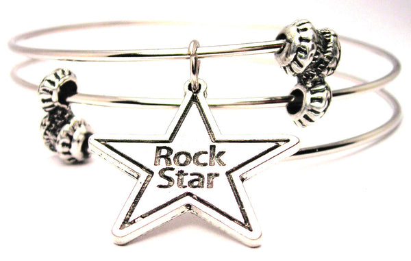 rock star bracelet, rock bracelet, star bracelet, star jewelry, Style_Music jewelry, Style_Music bracelet