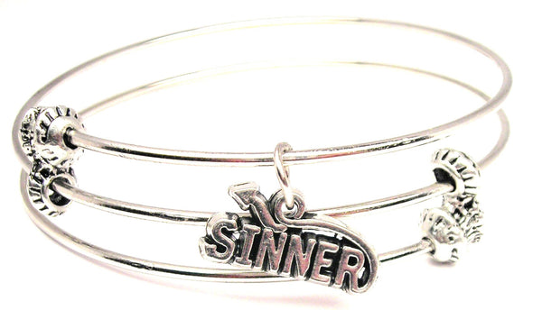 Sinner With Tail Triple Style Expandable Bangle Bracelet