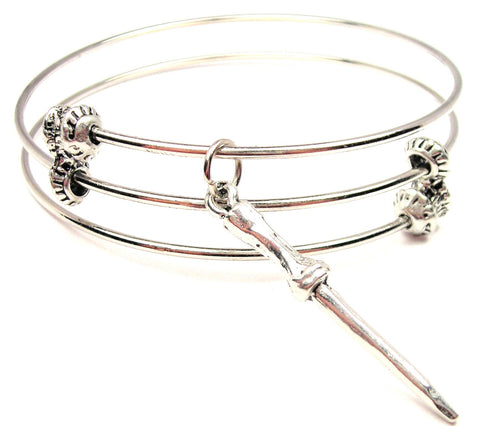 Wizard Wand Triple Style Expandable Bangle Bracelet