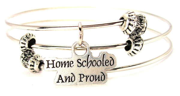 Home Schooled And Proud s Triple Style Expandable Bangle Bracelet