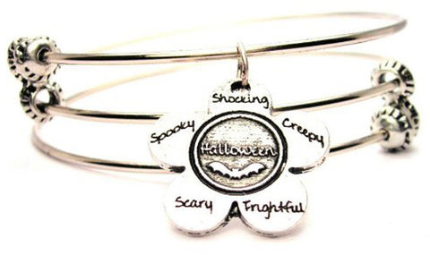 Halloween bracelet, Halloween jewelry, holiday bracelet, holiday jewelry, ghost bracelet, ghost jewelry