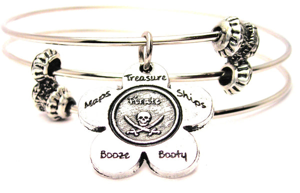 pirate jewelry, pirate bracelet, skull and crossbones bracelet, skull bracelet, skull jewelry