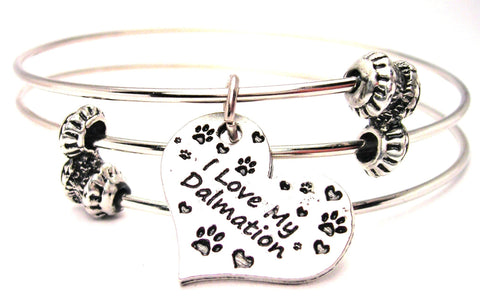 Dalmatian bracelet, Dalmatian jewelry, dog lover bracelet, dog lover jewelry, animal adoption jewelry