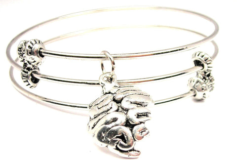 Brain With Bite Triple Style Expandable Bangle Bracelet