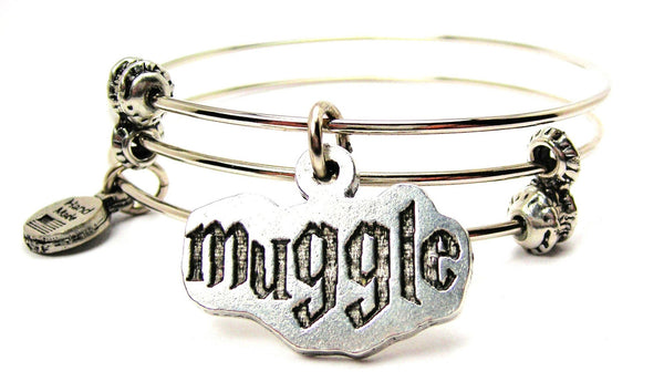 Muggle Triple Style Expandable Bangle Bracelet