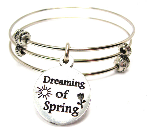 Dreaming Of Spring Triple Style Expandable Bangle Bracelet