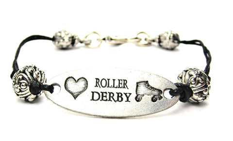roller jewelry, roller skates, skating, skaters, cord bracelet, charm bracelet