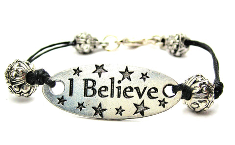 faith, religious gift, religion, cord bracelet, charm bracelet,