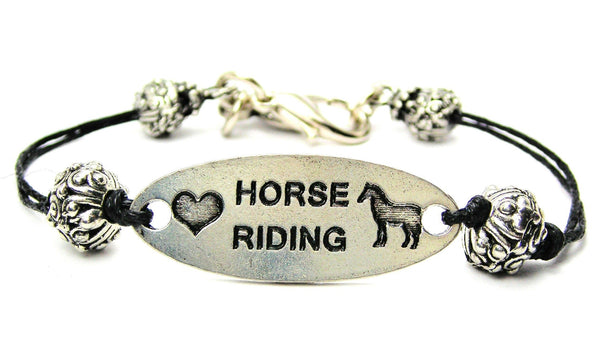 equestrian, equine, saddle, horse jewelry, cord bracelet, charm bracelet,