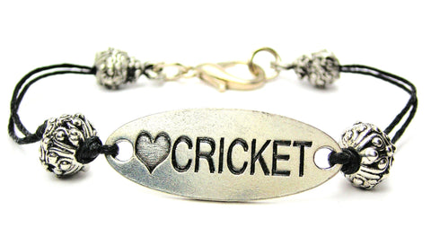 bowlers, bowling, volley, willow bat, cord bracelet, charm bracelet,