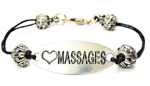 massaging, spa, spa day spa gift idea, cord bracelet, charm bracelet,