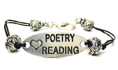 poets, poems, poem quotes, cord bracelet, charm bracelet,