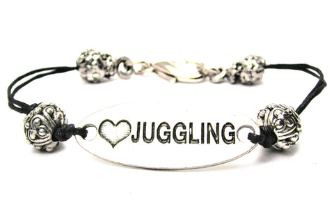 juggler, juggle, , cord bracelet, charm bracelet,