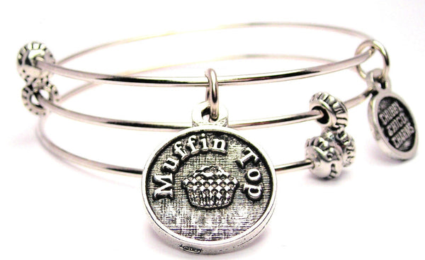 Muffin Top Triple Style Expandable Bangle Bracelet