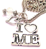 I Love Me Necklace with Small Heart