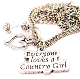 Everyone Loves A Country Girl Necklace with Small Heart