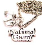 National Guard Necklace with Small Heart