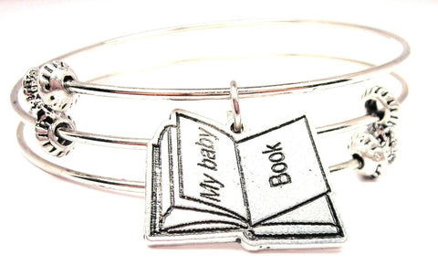 My Baby Book Triple Style Expandable Bangle Bracelet