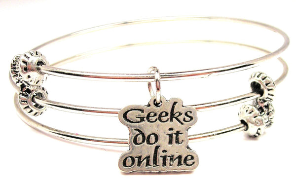 Geeks Do It Online Triple Style Expandable Bangle Bracelet