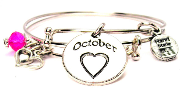 month bracelet, zodiac bracelet, birthday bracelet, birthstone bracelet, October bracelet