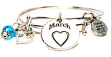 march bracelet, march jewelry, month of march bracelet, birthday jewelry, zodiac jewelry, birthstone bracelet