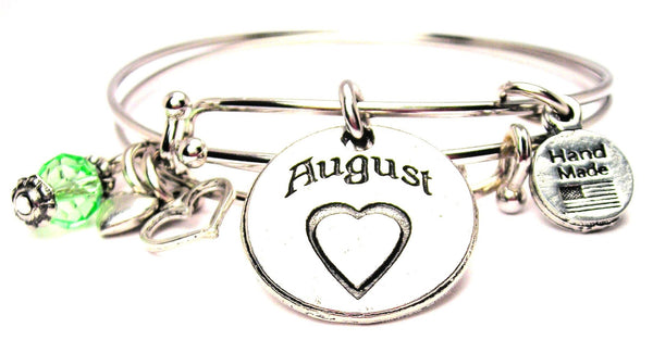 month bracelet, zodiac bracelet, birthstone bracelet, birthday bracelet, august bracelet